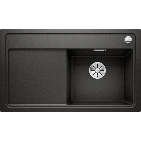 Chiuveta Blanco ZENAR 45 S, silgranit, neagra, 86 cm, 526037