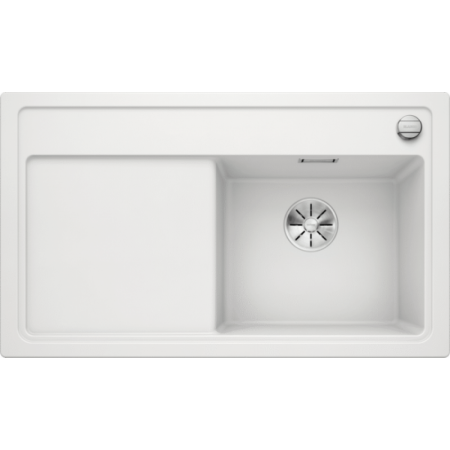 Chiuveta Blanco ZENAR 45 S, silgranit, alba, 86 cm, 523788