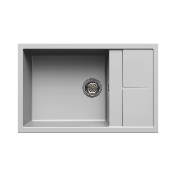Chiuveta granit Elleci Unico 310, Aluminium M79, 780 x 500 mm, reversibila