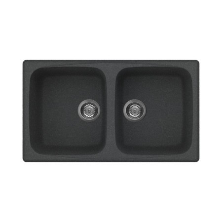 Chiuveta granit Elleci Master 450, Nero Pietra G54, 860 x 500 mm, reversibila