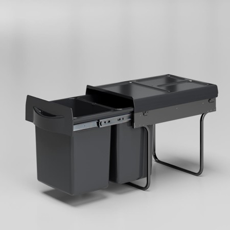 Cos de gunoi selectiv Merill Midi, 2 cosuri x 16 l