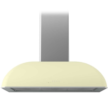 Hota de perete Smart Fix Retro BOCR904/C, 90 cm, putere de absorbtie 850 mc/h, Crem / Inox